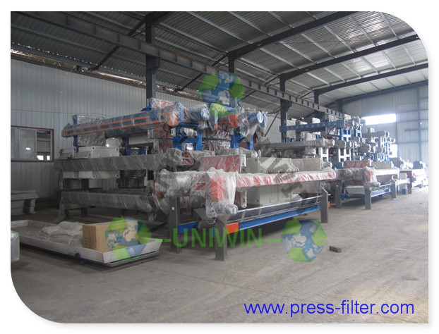 hydraulic filter press in stock