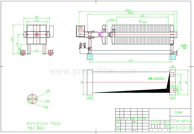 Filter press drawing