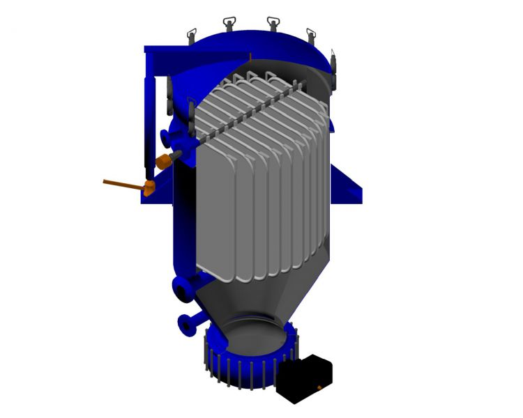 vertical leaf filter structure