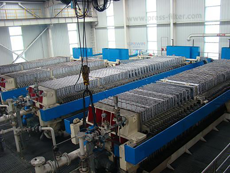 Application of plate and frame filter press in dewatering of printing and dyeing sludge