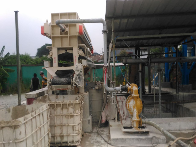 Application of filter press in leather water sludge treatment