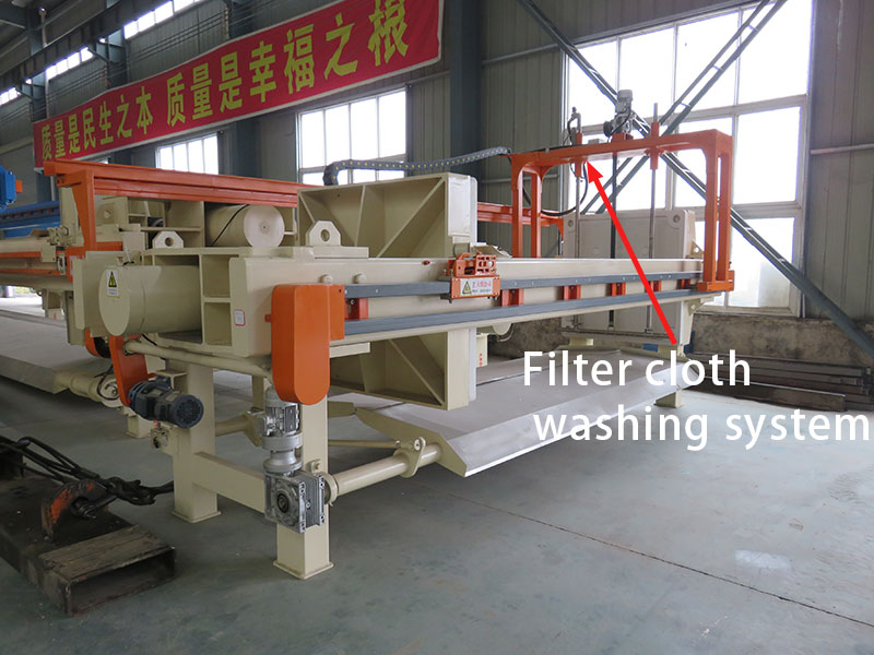 filter cloth washing system