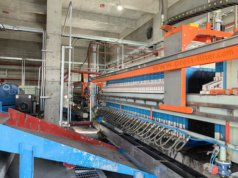 diaphragm filter press application