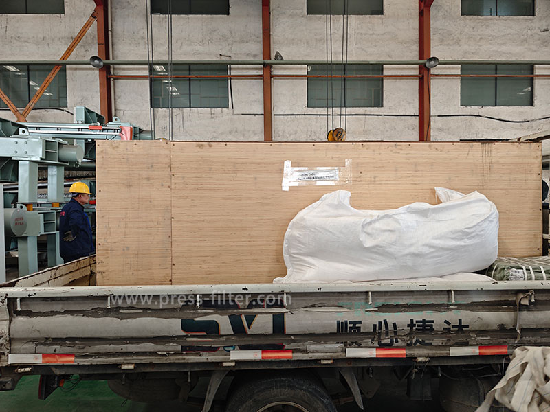 filter press shipment