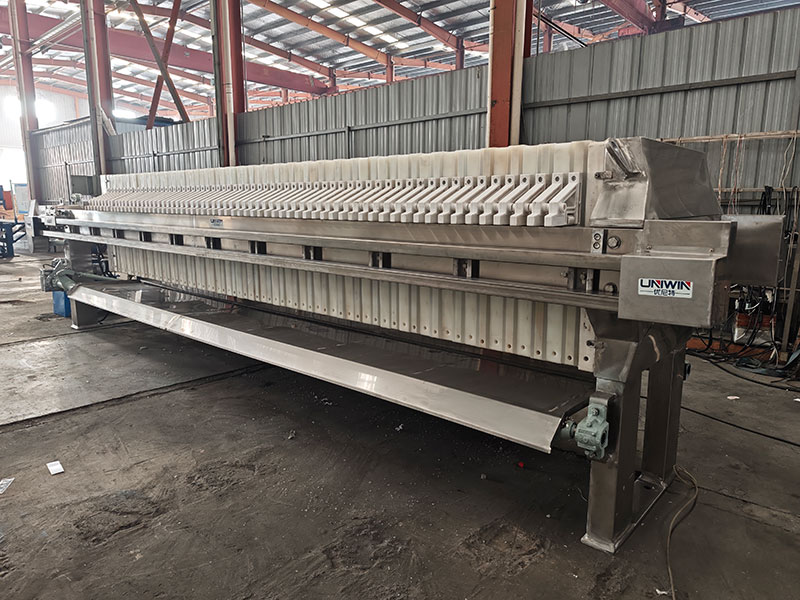 80m² Membrane Filter Press for a South African Client